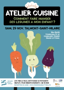 atelier cuisine faire aimer les légumes aux enfants Sibylle Naud diététicienne et atelier cuisine