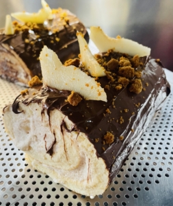 Bûche poire chocolat spéculoos Sibylle NAud recette (1)