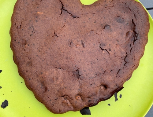 Brownie chocolat noir et noix, aux mogettes de Vendée, sans beurre (pauvre en graisses saturées) – Sibylle Naud
