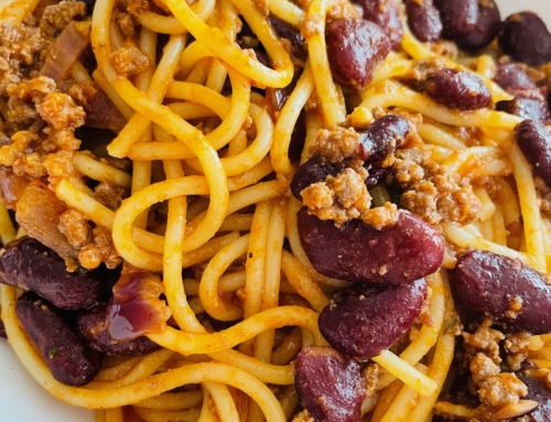 Spaghettis bolognaise aux haricots rouges, recette à index glycémique bas