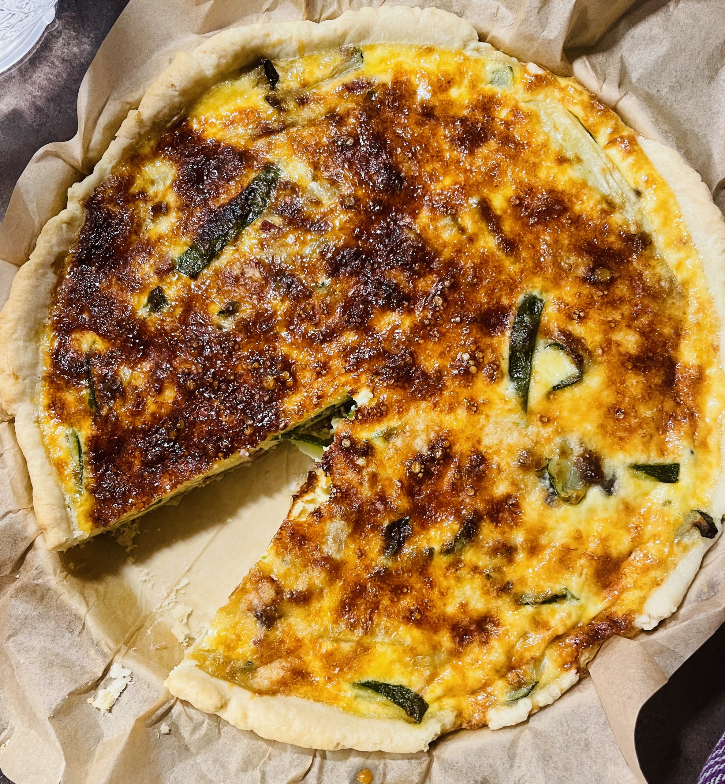 Tarte à la courgette  (ou comment faire aimer les courgettes aux enfants)
