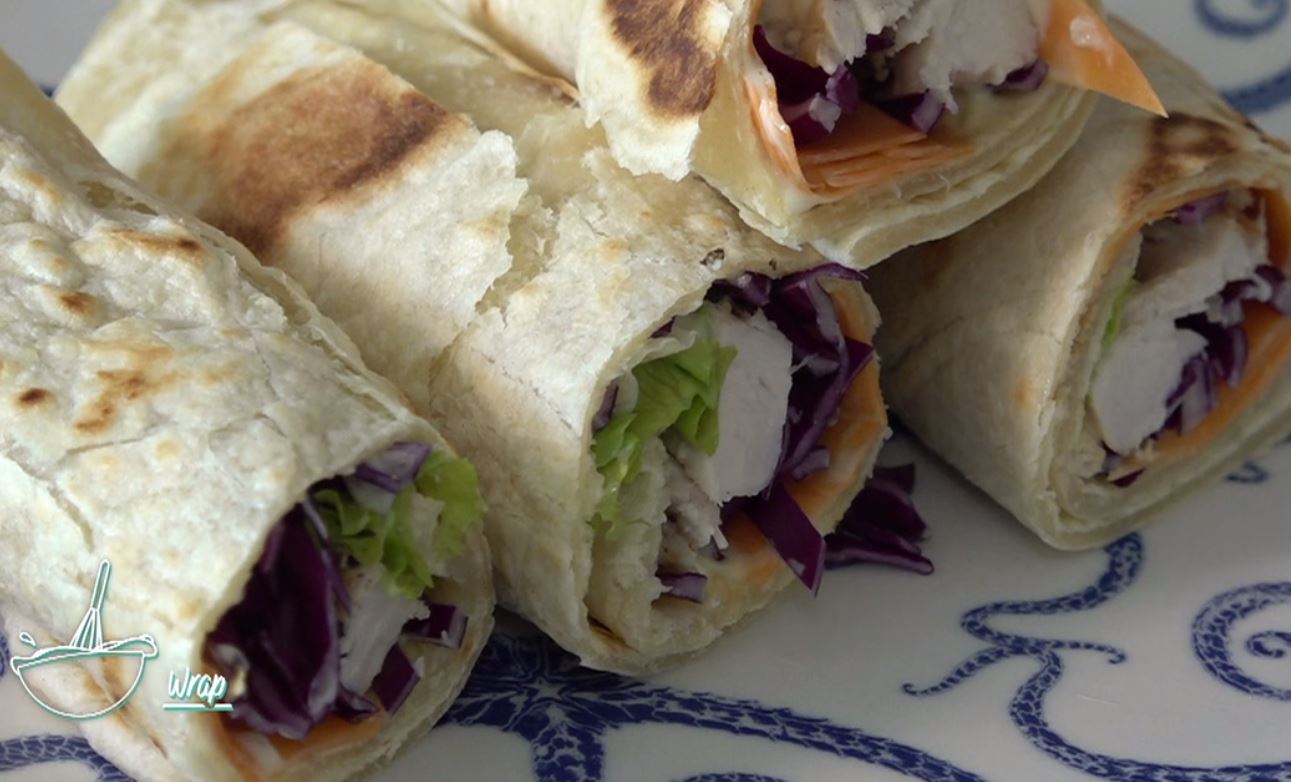 Recette de WRAP maison en vidéo, Sibylle Naud diététicienne